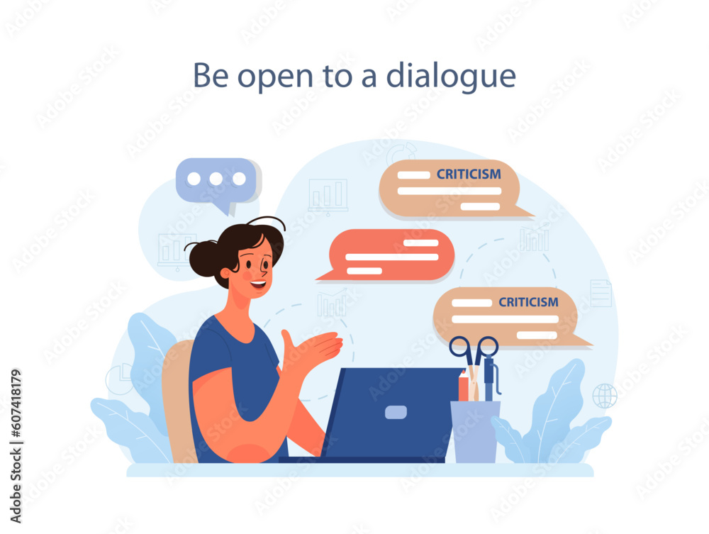Be open to the dialog to deal with judgement at work. Employee Be open to the dialog to deal with judgement at work. Employee