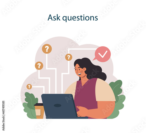 Ask questions to deal with judgement at work. Employee dealing