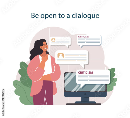 Be open to the dialog to deal with judgement at work. Employee