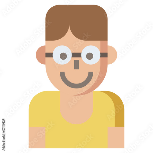 nerd line icon,linear,outline,graphic,illustration