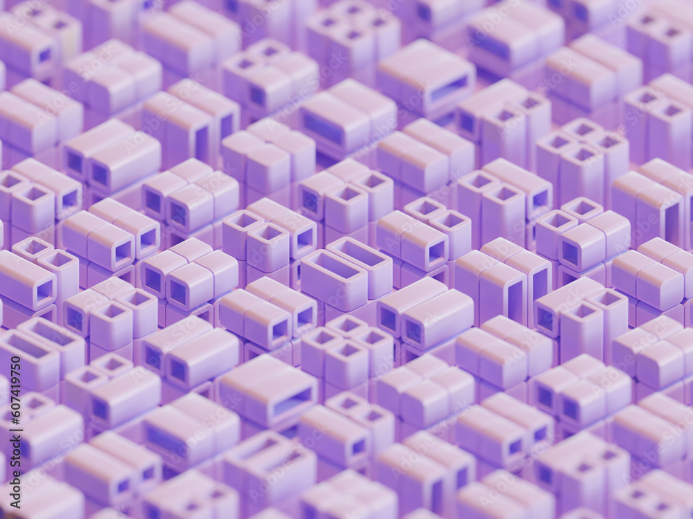 Cube Composition 3d Render Illustration Background 08