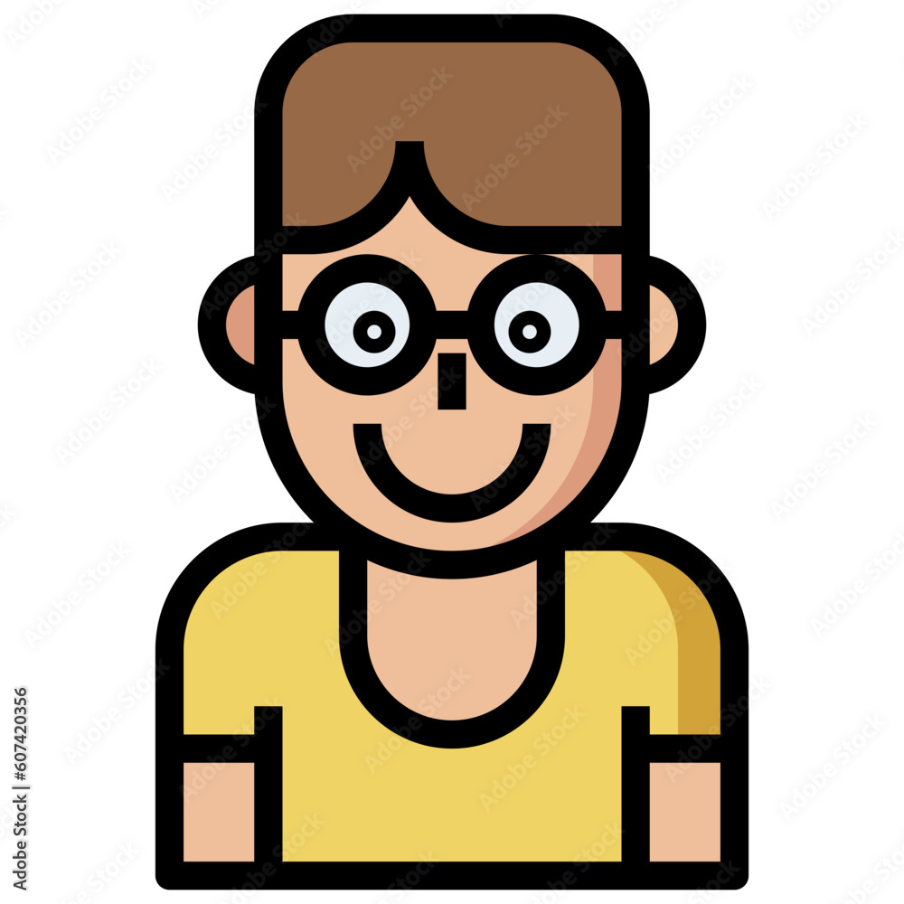 nerd line icon,linear,outline,graphic,illustration nerd line icon,linear,outline,graphic,illustration