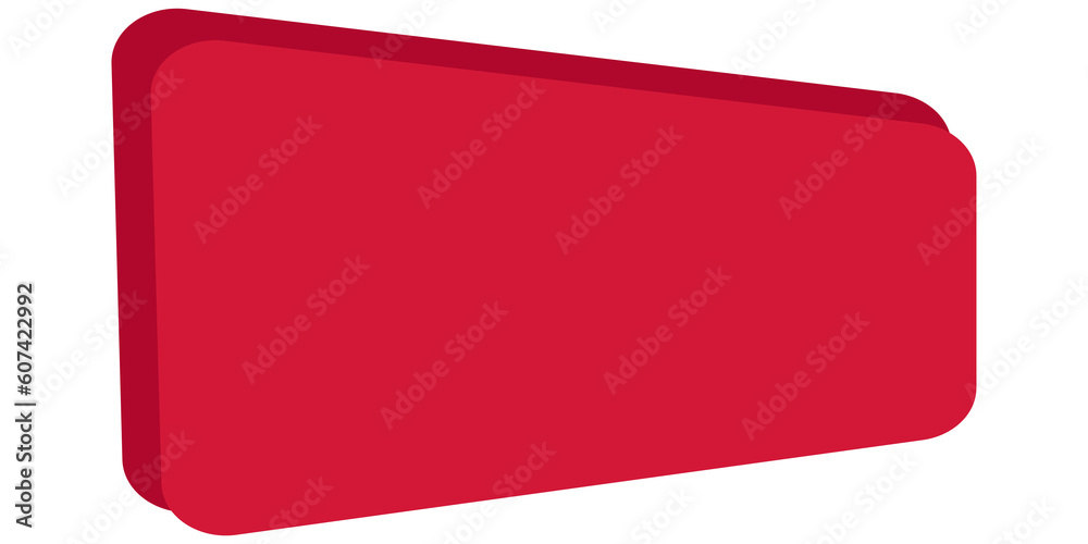 Rectangular 3D Label Shape Rectangular 3D Label Shape