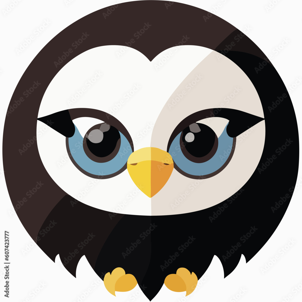 Cute vector illustration of an eagle