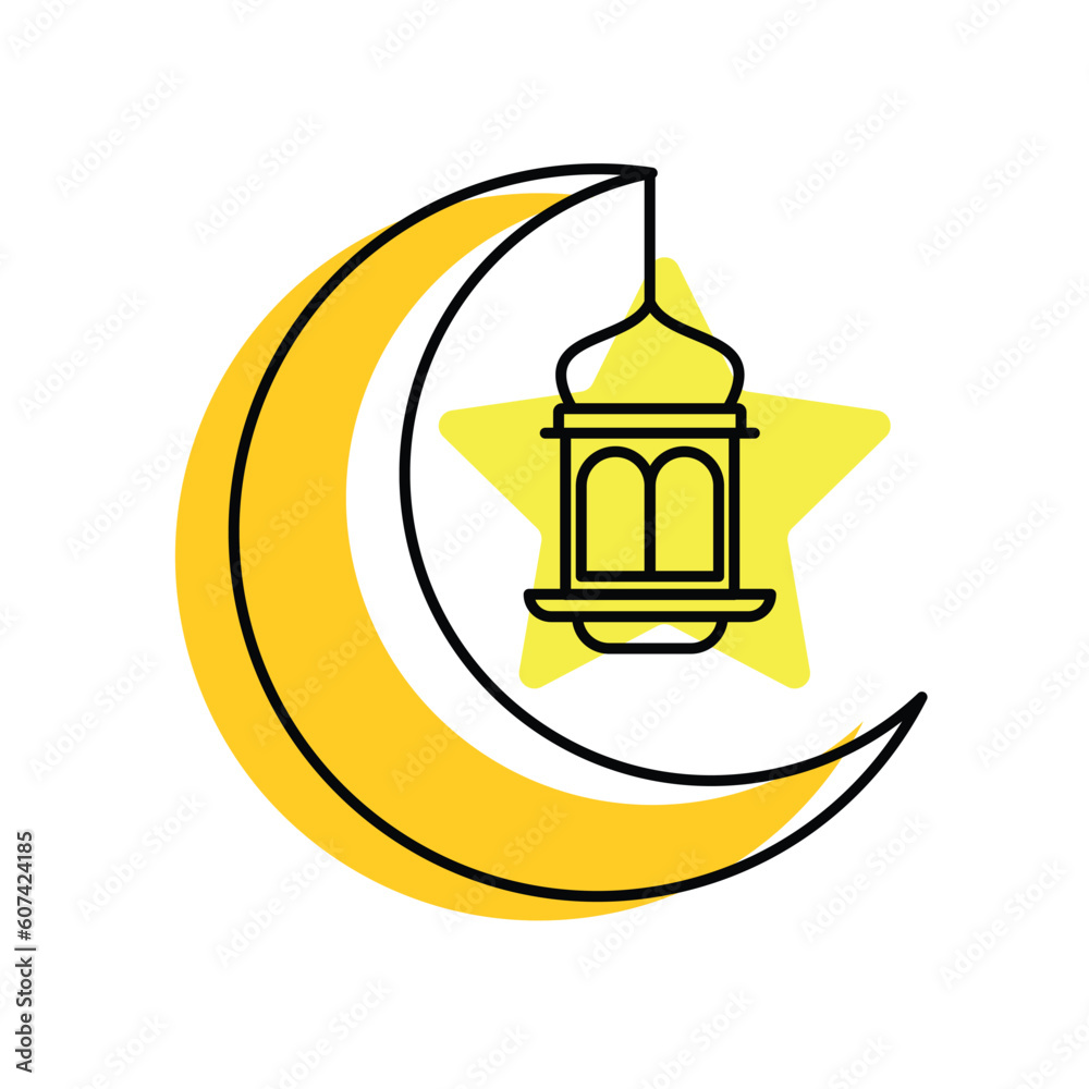 ramadan lantern simple flat icon, islamic lantern icon ramadan lantern simple flat icon, islamic lantern icon