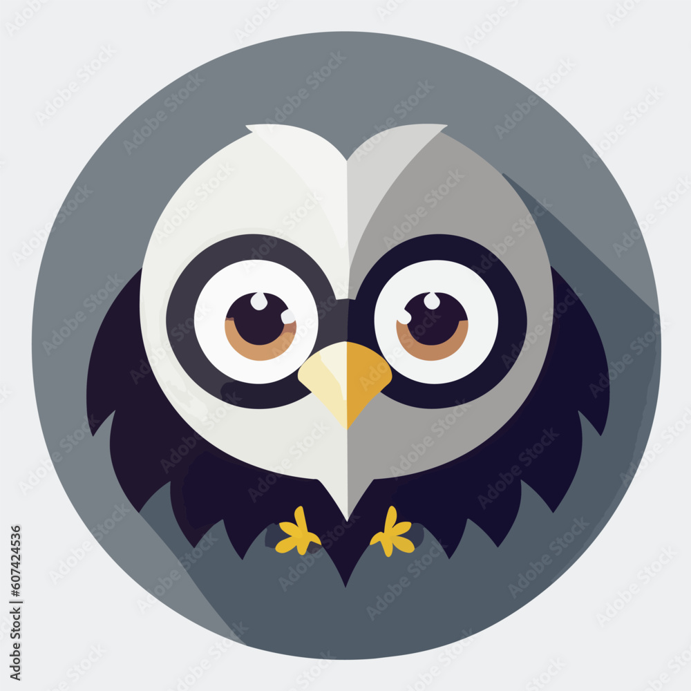 Cute vector illustration of an eagle