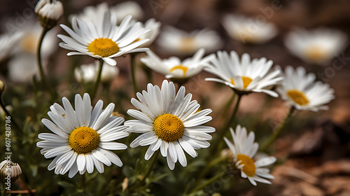 daisies in their natural environment Generative AI