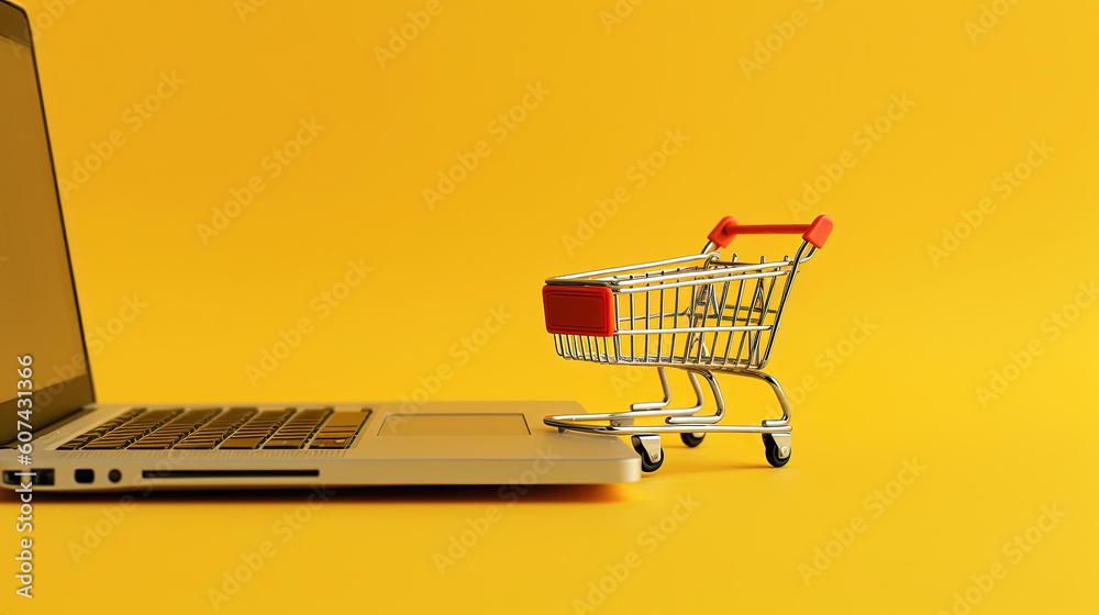 Shopping cart illustration Black friday illustration