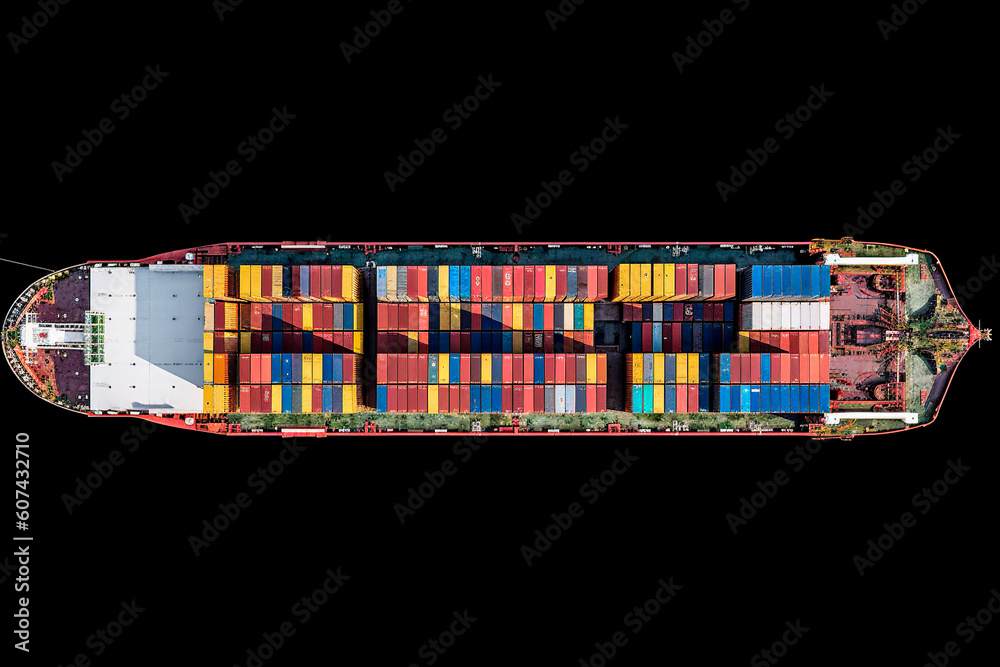 Naklejka premium Barco container