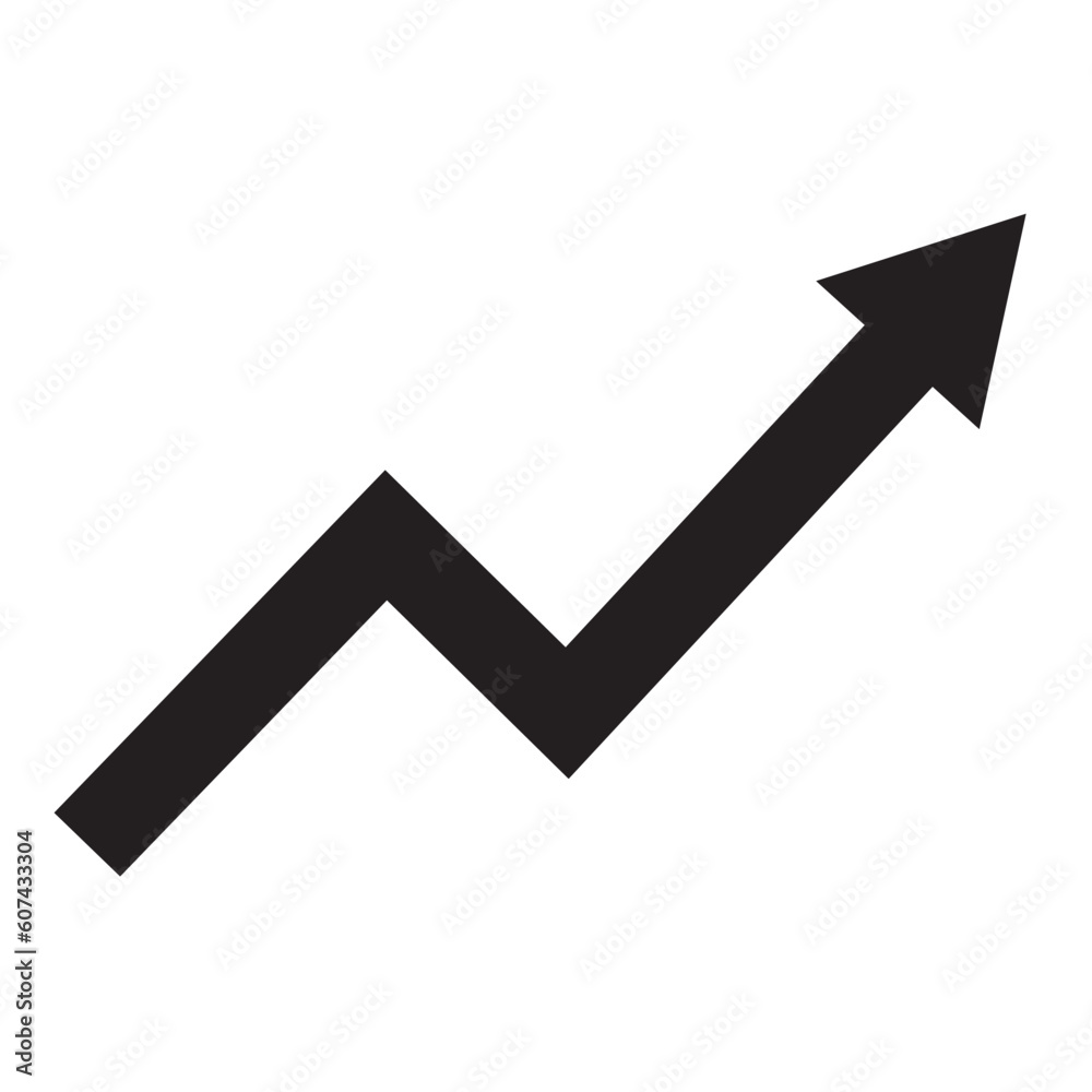arrow up.Profit growing icon.Growing graph icon on isolated white background.eps1 arrow up.Profit growing icon.Growing graph icon on isolated white background.eps1