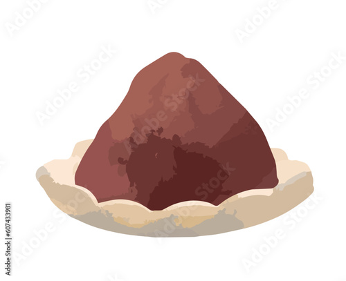 お皿にのったこしあん