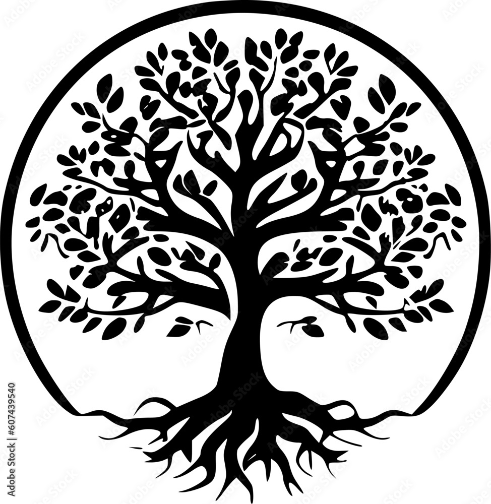 Tree of Life - High Quality Vector Logo - Vector illustration ideal for T-shirt graphic