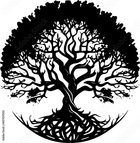 Tree of Life - High Quality Vector Logo - Vector illustration ideal for T-shirt graphic