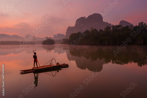 sunrise on the river