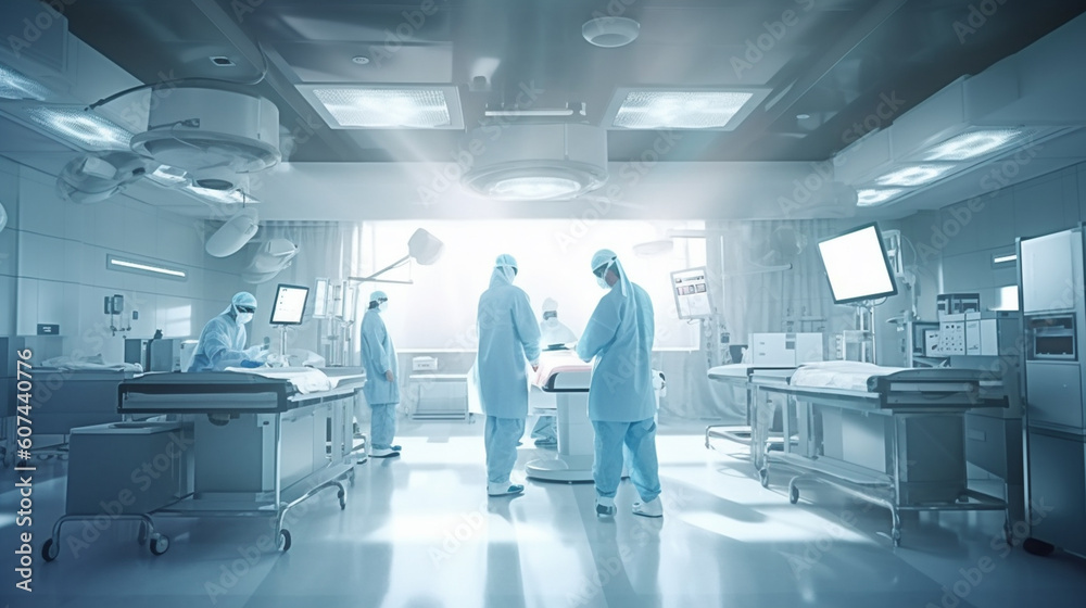 Doctors perform an operation. Generative AI Doctors perform an operation. Generative AI