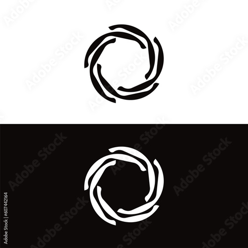 Circle vector logo template design