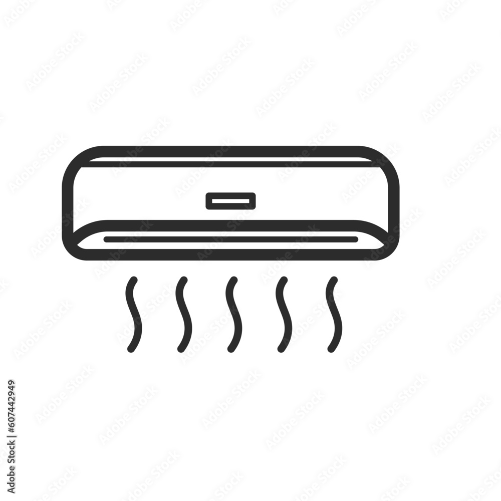 air conditioner icon vector element design template