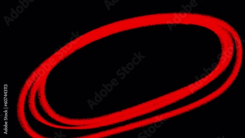 The animation of blocked and the glitch is damaged on a black background. Red malfunction interference for superimposition on the clip. Stock 4k video bana with alpha channel.