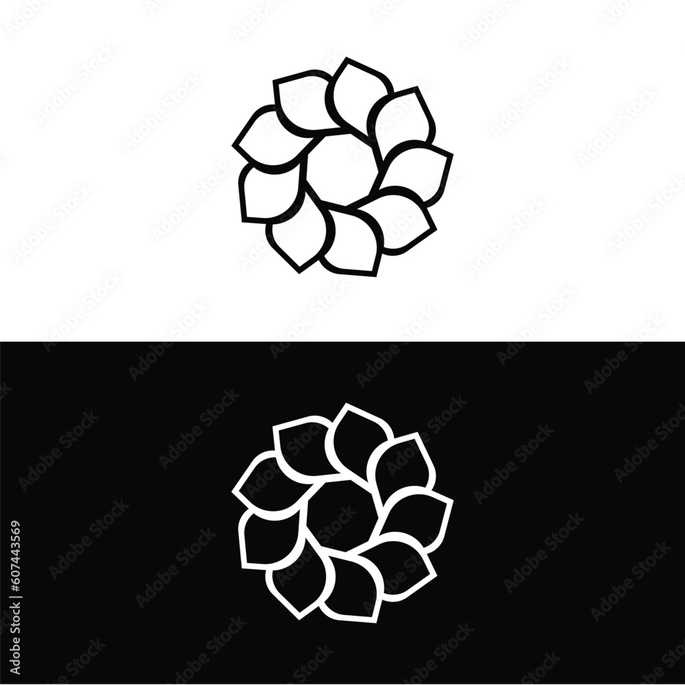 Circle vector logo template design