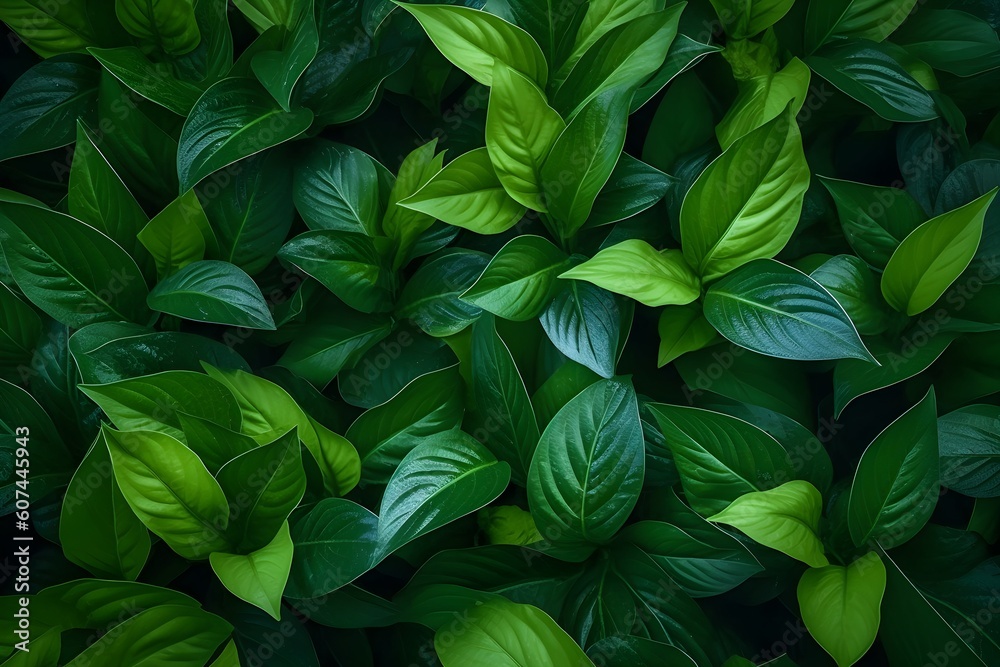 Green leaves background Green leaves background
