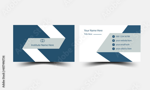 Modern Business Card - Creative and Clean Business Card Template.
