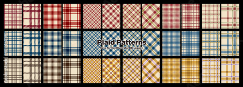 チェック パターン Plaids ベクター