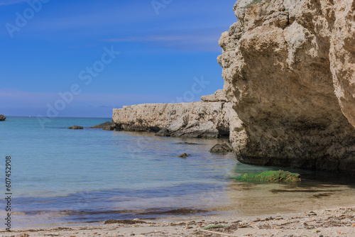 Sea shore at Puglia in Italy.
