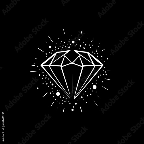 Rhinestone | Minimalist and Simple Silhouette - Vector illustration