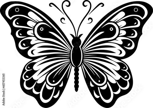 Butterfly - Minimalist and Flat Logo - Vector illustration