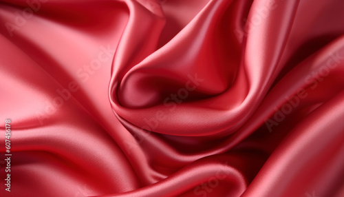 Luxurious red fabric background.AI generated.AI generated.