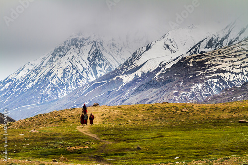 Monks in the mountains