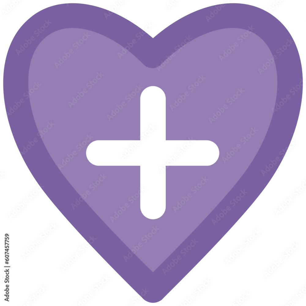An icon of heart bold line design An icon of heart bold line design