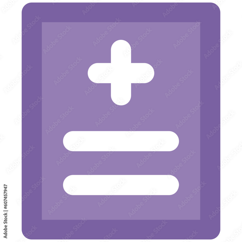 Medical report bold linear icon Medical report bold linear icon