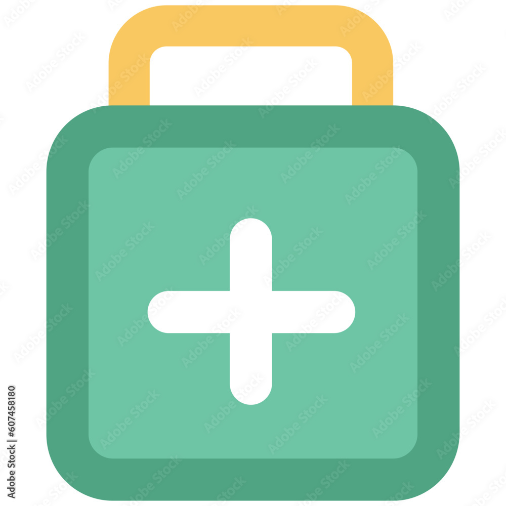 Fototapeta premium An icon of medicine jar bold line design 