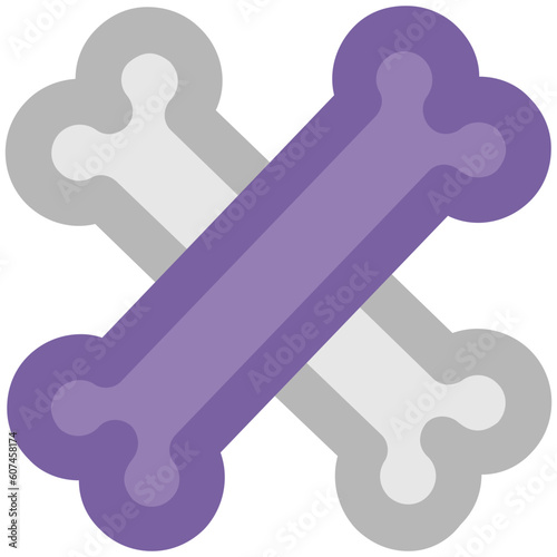 Bone joints bold vector in line style 