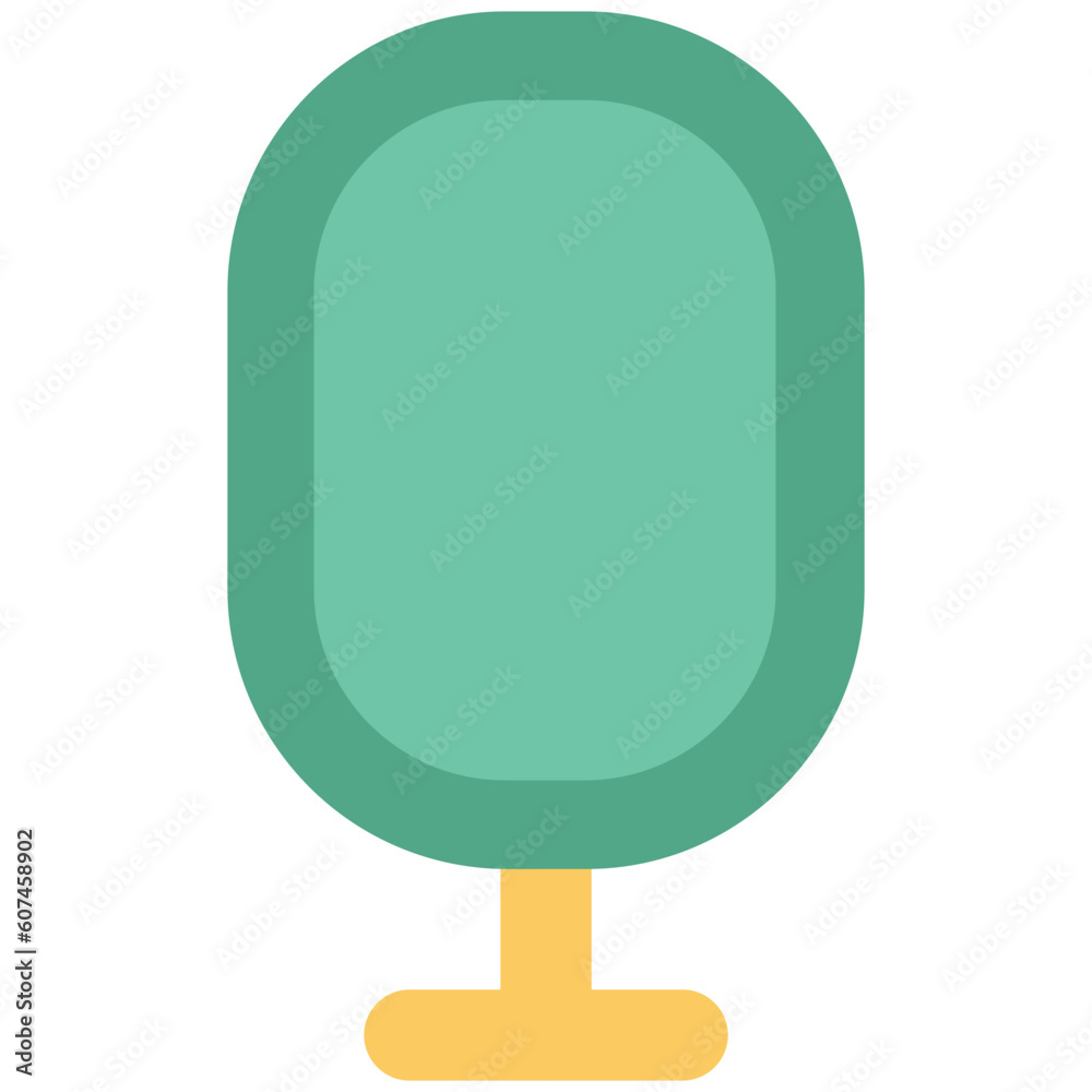 Obraz premium Icon of microphone waves bold line design 