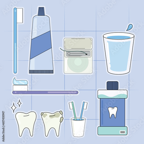 Baño y elementos de aseo bucal