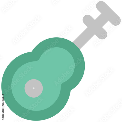 Guitar Flat Vector Icon

