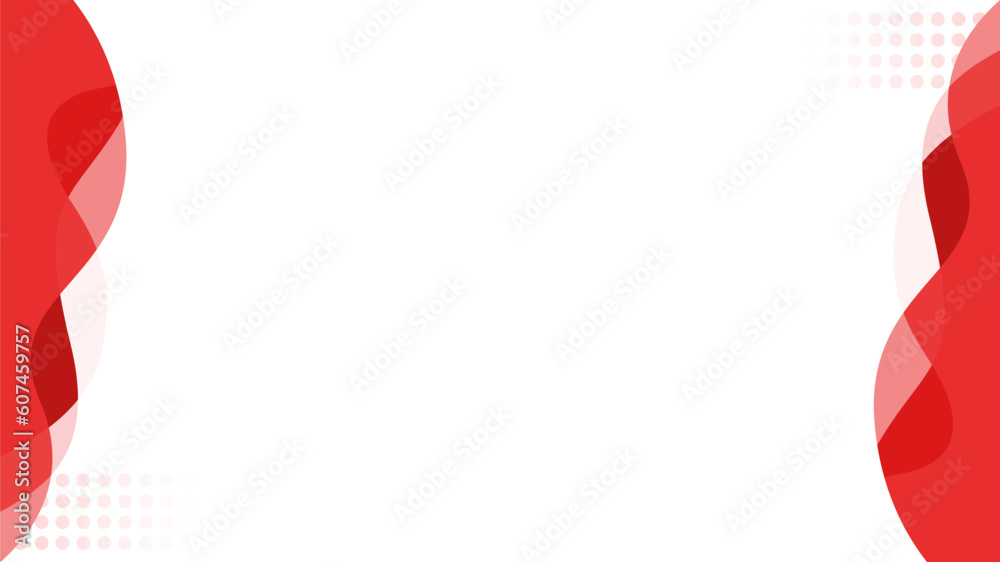 Obraz premium fluid red background template with white copy space