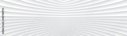 White seamless texture. Wavy background. Interior wall decoration. 3D Vector interior wall panel pattern