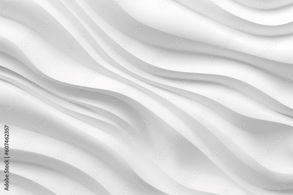 White stripe waves pattern futuristic background. 3d render illustration White stripe waves pattern futuristic background. 3d render illustration
