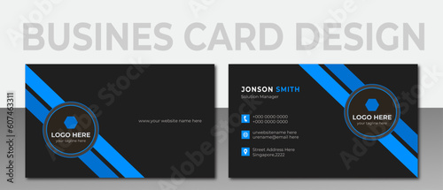 title:: modern business card design, double sided business card design template, creative modern name card and business card.