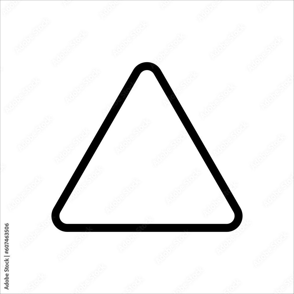 Triangle Icon Vector Illustration on white background. Flat and Trendy Sign Symbol. EPS 10 Triangle Icon Vector Illustration on white background. Flat and Trendy Sign Symbol. EPS 10