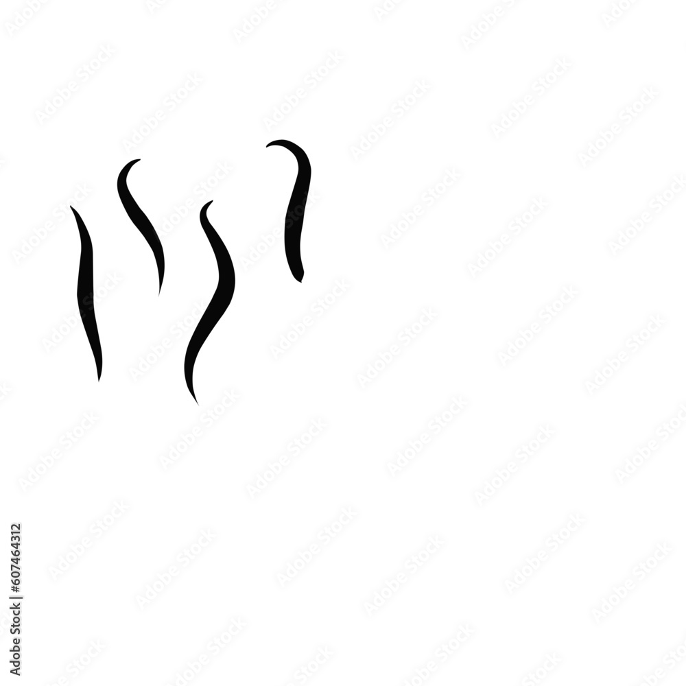 Smoke line vector Smoke line vector