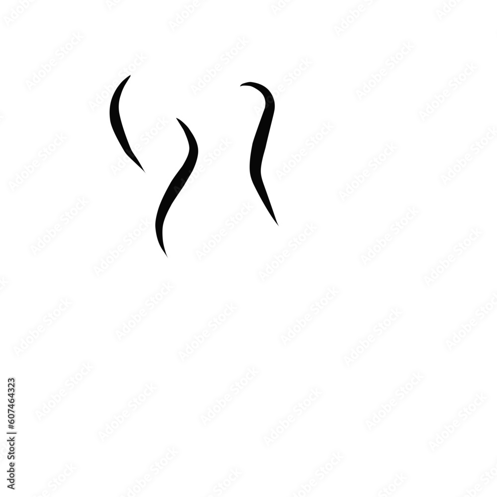 Smoke line vector Smoke line vector