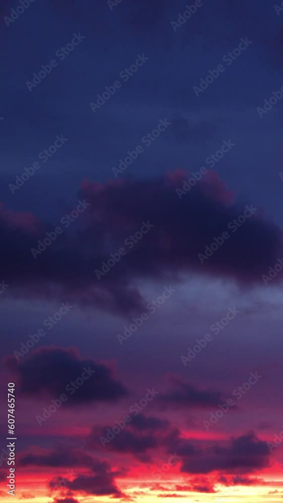 The sight of the pink-streaked sky, with its clouds ablaze, was a magnificent way to start the day. Vertical video. The sight of the pink-streaked sky, with its clouds ablaze, was a magnificent way to start the day. Vertical video.