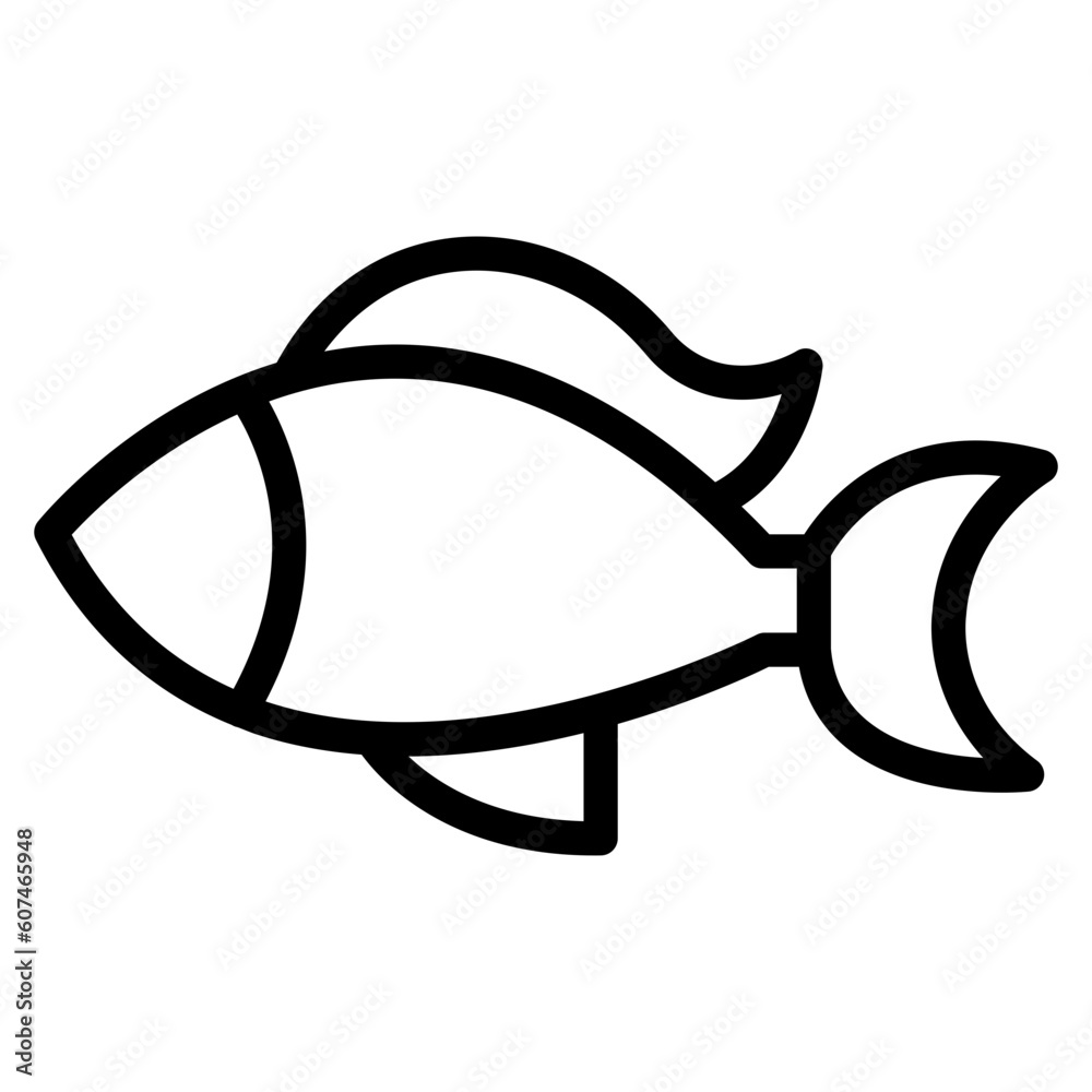 Naklejka premium fish line