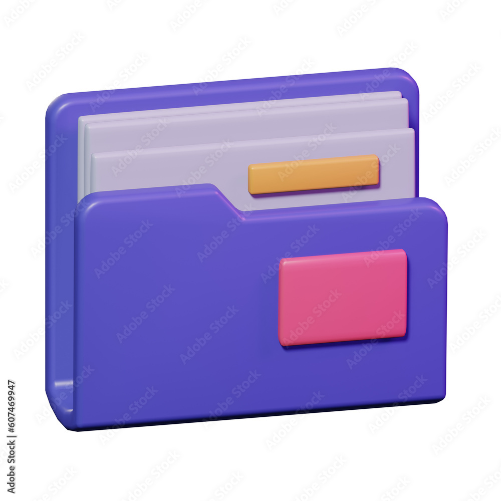 business document file folder 3d icon illustration design business document file folder 3d icon illustration design