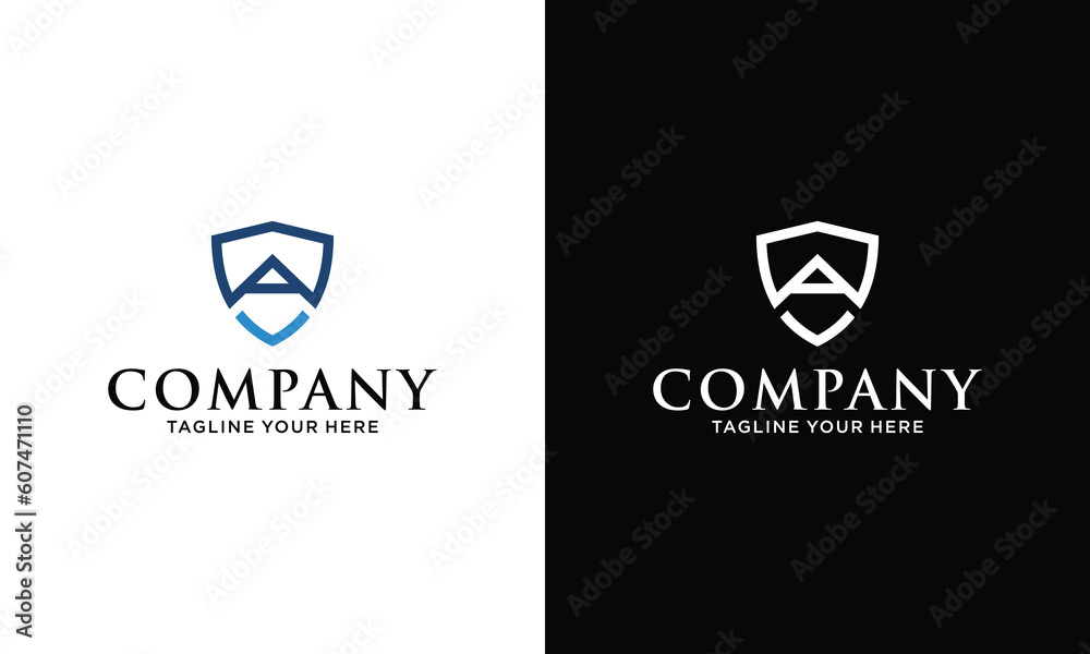 Letter A security logo technology for your company, protective logo for security data Letter A security logo technology for your company, protective logo for security data