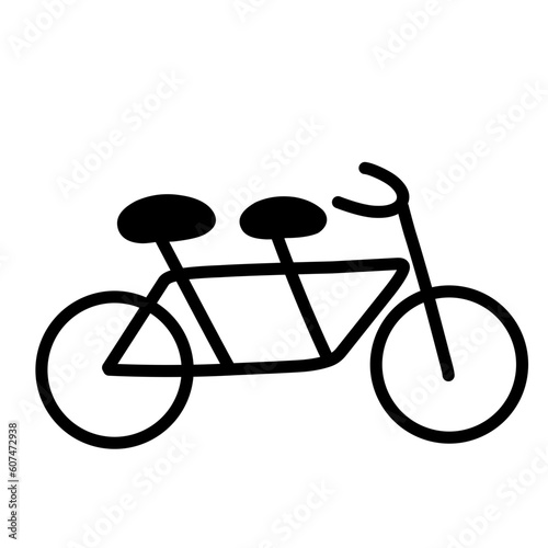 Wedding Doodle Icon. Hand drawn vector wedding symbols and signs on white background